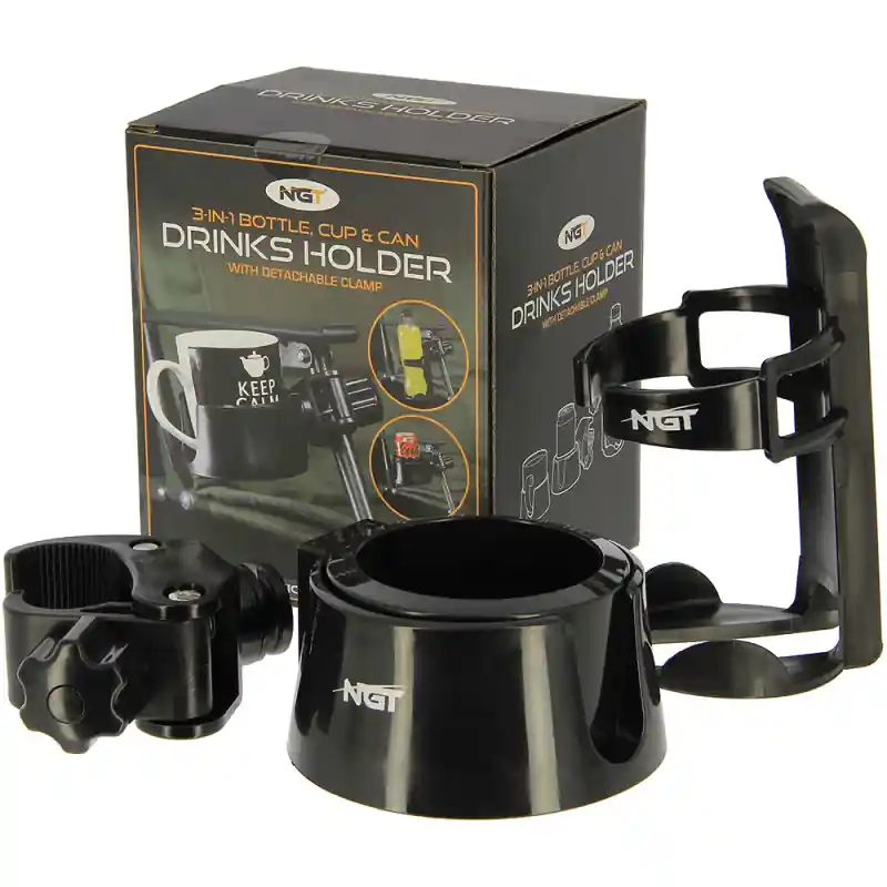 Suport Bauturi NGT 3 in 1 Bottle Cup & Can - Cumpărături sigure