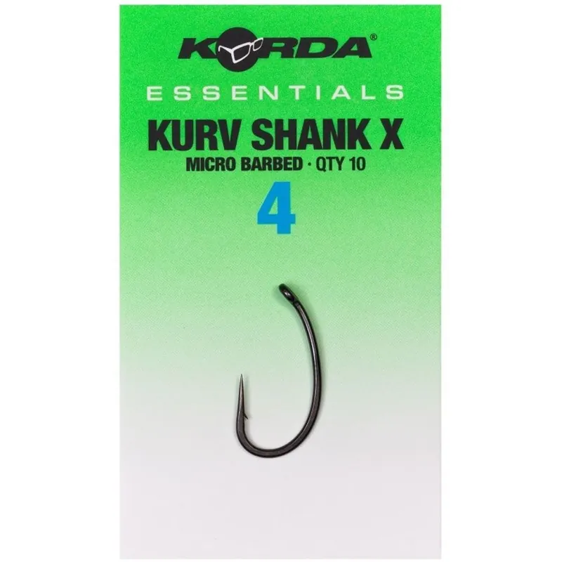 Carlige Korda Essentials Kurv Shank X Nr.4 | Premium